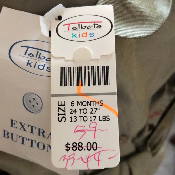 NWT TALBOTS infant 100% silk Holiday dress - Picture 4 of 8